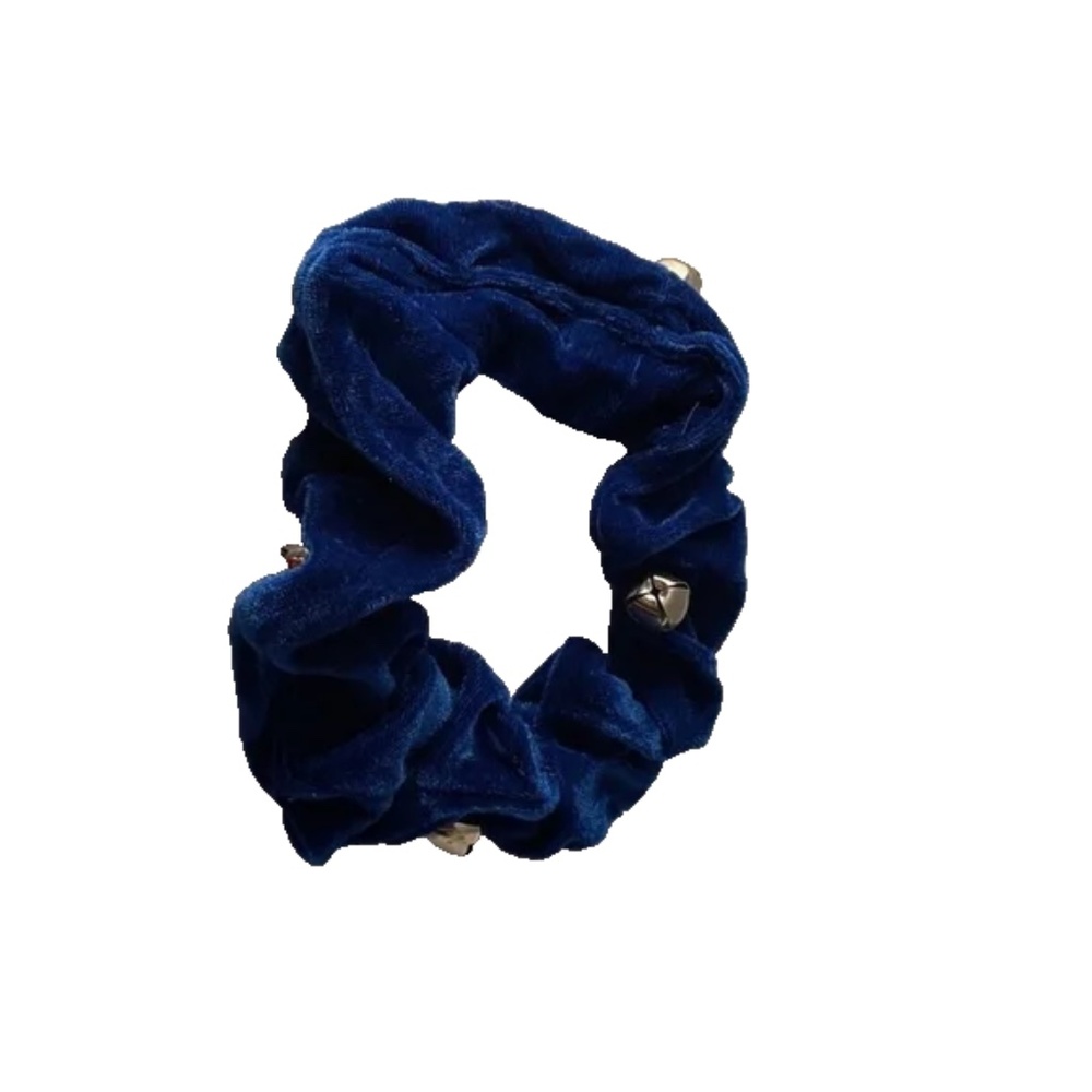 Doggiduds Hanukkah Decorative Blue Velvet Bell Collar 8-20" Dog Holiday Chanukah